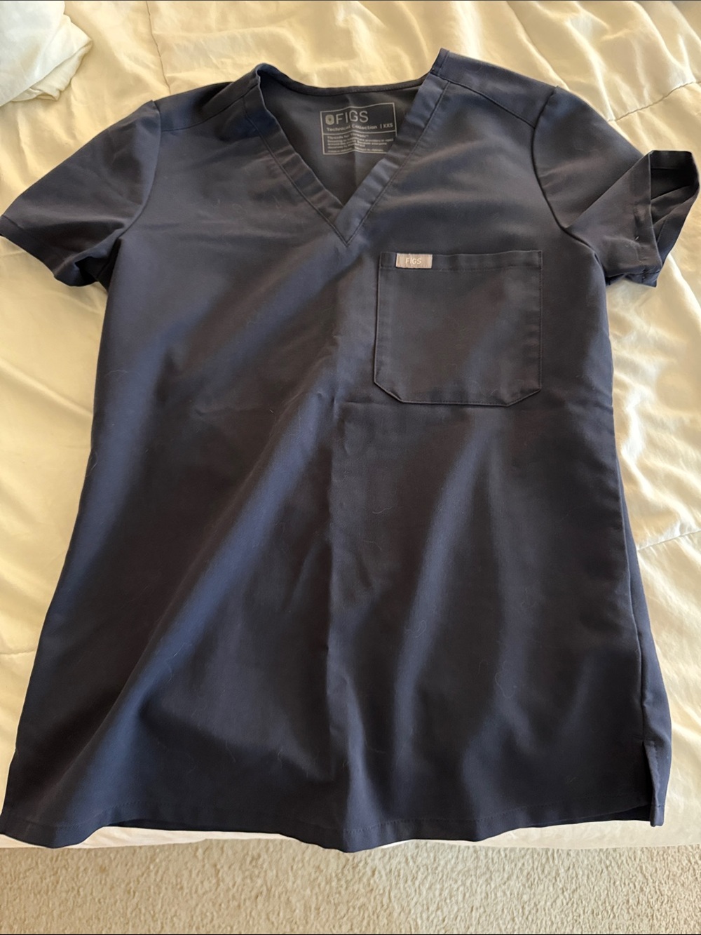 Figs Catarina Scrub top - QUIET NAVY